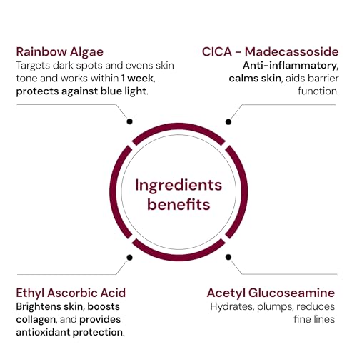 Image of SUGANDA SKINCARE Vitamin C Serum 10% | Helps Brighten And Reduce Dark Spots, And Hyperpigmentaion | With Soothing Cica And Hydrating Hyaluronic Acid And Rainbow Algae| Suitable For Sensitive Skin