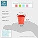 Juvale Multi-Color Mini Metal Buckets Bulk - 24-Pack, 2.1 x 2 x 2.1 in, Pink, Blue, Green & Red - Galvanized Party Favor Pails & Mini Sand Buckets