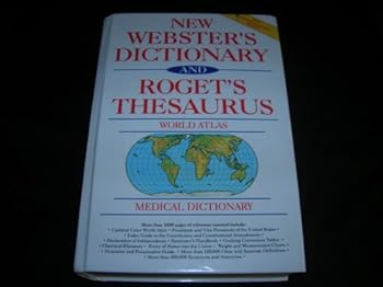 Hardcover New Webster's Dictionary and Roget's Thesaurus Book