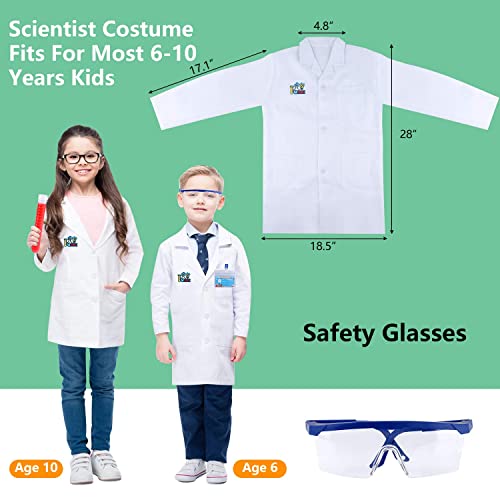 Innocheer Kids Science Experiment Kit With Lab Coat Scientist Costume Dress Up And Role Play Toys Gift For Boys Girls Kids Age 6+ Christmas Birthday Party #TOP3