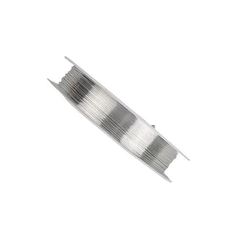 1X F򂹂ȂbL S[h/Vo[/ FȂvC}[r[YWG[ DIY uXbg CO d Ntg(Silver,0.5mm around 6m)