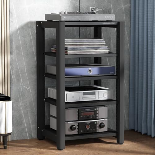 Mueble de esquina para medios negro ideal para optimizar el espacio de tu sala de juegos