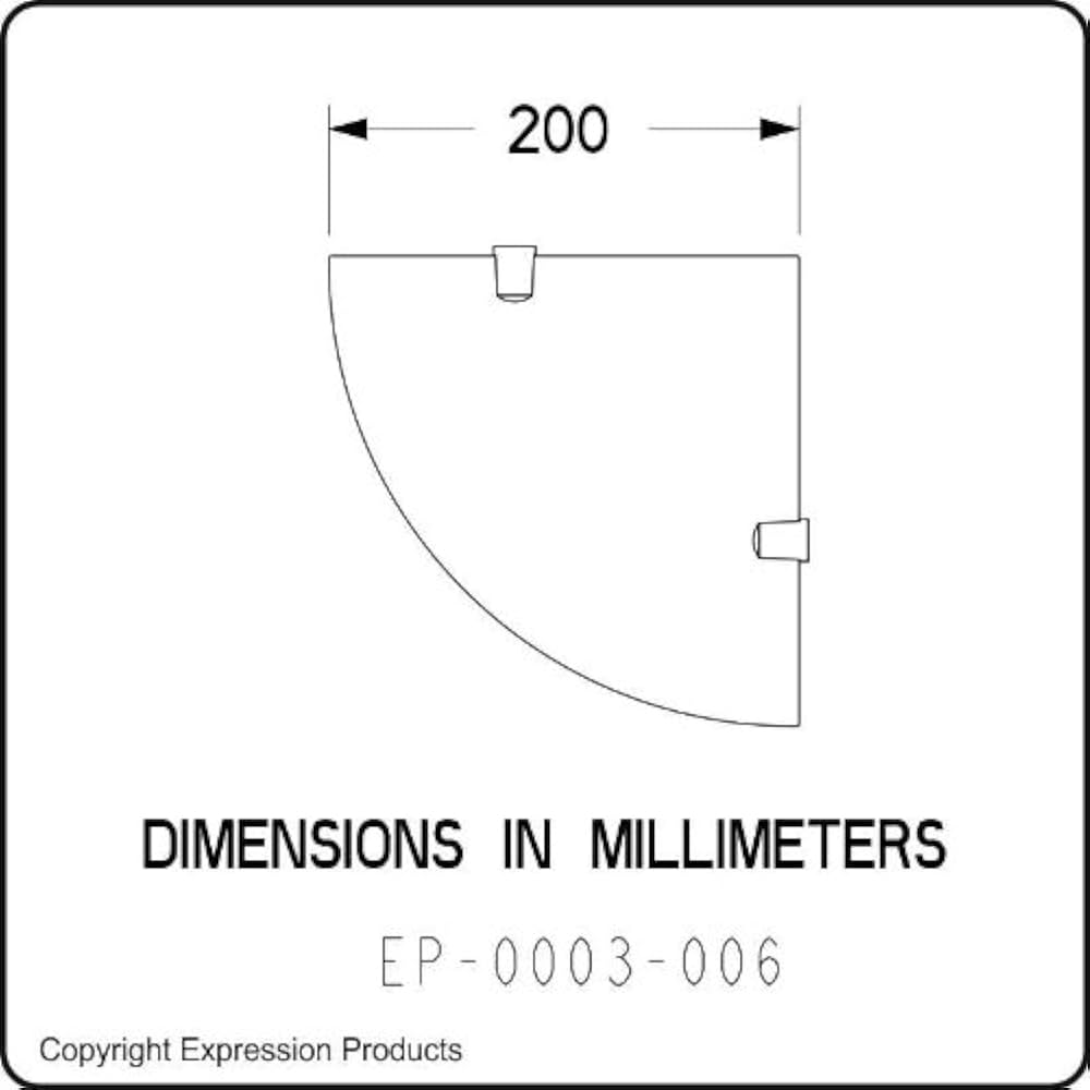 Expression Products Acrylic Ulti Pack Bathroo Corner Shelves - 150