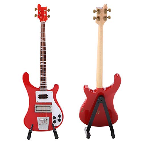 Guitare Miniature Modèle de Guitare en Bois Rouge avec Support et Étui, Modèle d’Instrument Cadeau d’anniversaire de… - Les Beatles, Paul McCartney, John Lennon, RIngo Starr, George Harrison Guitare Miniature Modèle de Guitare en Bois Rouge avec Support et Étui, Modèle d'Instrument Cadeau d'anniversaire de… – Image 7