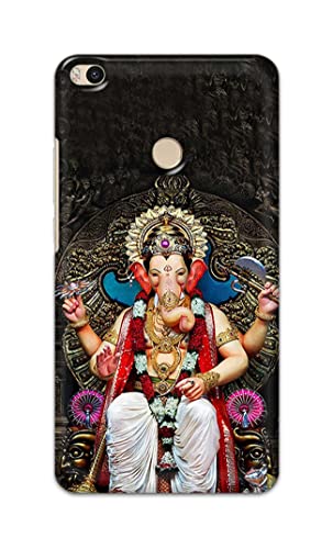 Image of PRINTFIDAA Lord Ganesh Bappa Moriya Printed Designer Hard Back Case Cover for Xiaomi Mi Max 2 (6.44 inch) -(TI) MVN1010