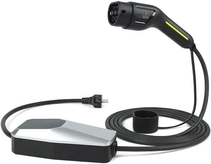 Electric Car Charger with Domestic Schuko Plug Compatible with BYD Atto 3 with Connector to European Standard Socket