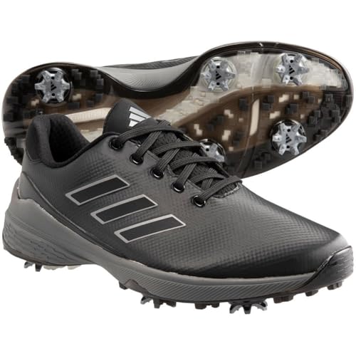 adidas Men's Zg23 Golf Shoes Black/Silver Wide 9.5