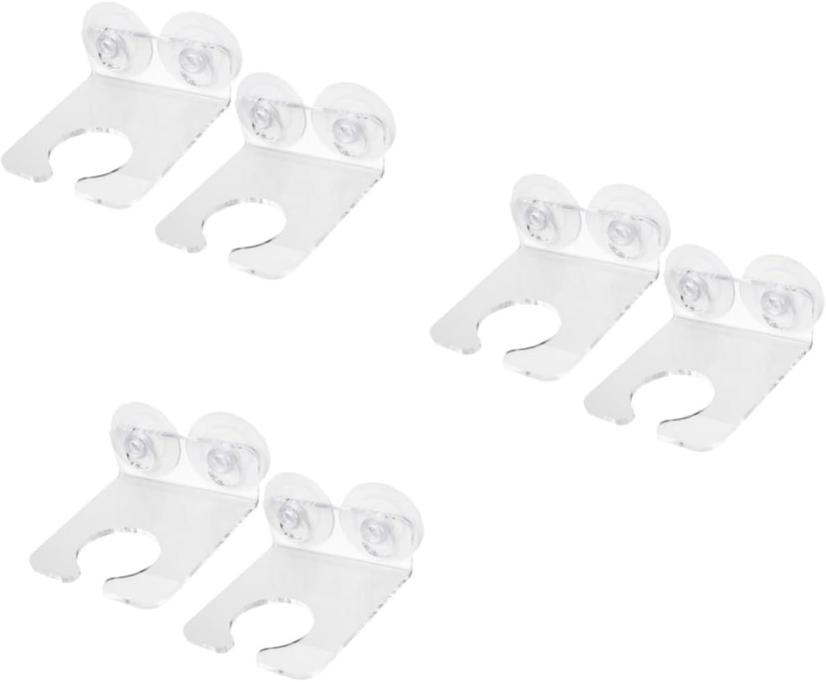 PRETYZOOM 6pcs Bathtub Wine Glass Rack Strong Cups Holder for Easy Access to Glasses Bathroom Bathtub