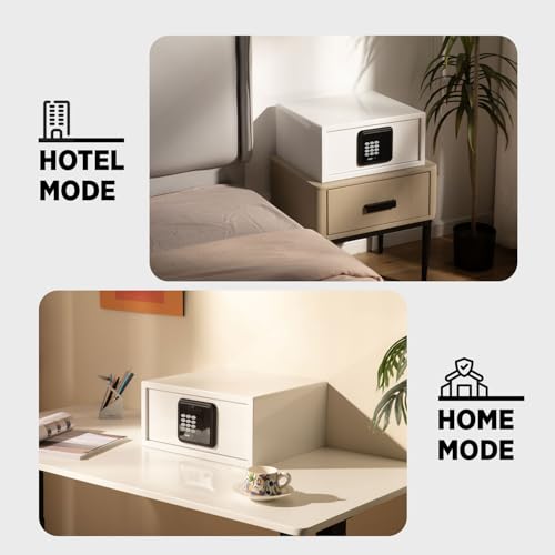 Coffre-fort d'hôtel de 0,3 m³ à code numérique blanc pour bureau - 4