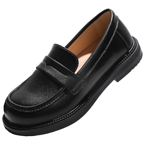 WUIWUIYU - WUIWUIYU Filles Mary Janes Chaussure Enfant de Princesse Étudiants Chaussure Uniforme Scolaire -Nior 35
