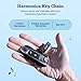 Harmo Mini-Mo Keychain Harmonica - 4 Hole 8 Tunes Type C Mini Harmonica Keychain, Stylish and Portable Mini Keychain, USA Designed Stainless Steel, Ideal Music Keychain Accessory