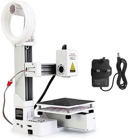 Small 3D Printer for Beginner, Frequency Division Multiplexing 3D Printer, High Accuracy Rapid Heating And Printing Compact 3D Printing Machine for Education (UK Plugs)