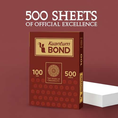 Image of A4 Bond Paper | 100 GSM | 500 Sheets (Pack of 1)