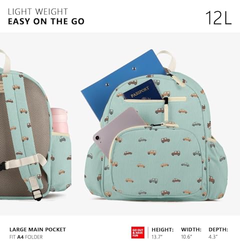 Image of atgark Corduroy Toddler Backpack for Girls Boys: Preschool Kindergarten Backpack - Cute Kids Backpacks for Girls Boys