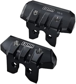 Aluminum 7075-T6 Front & Rear Bumper for Traxxas 1/8 4WD Sledge Monster Truck 95076-4 Upgrades - Black