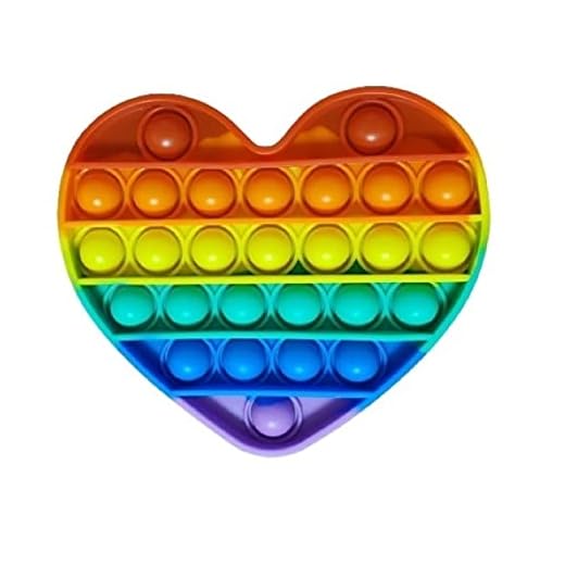 Fidget Toys Pop It - Brinquedo Anti Stress (Coração - 13 cm)