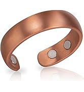 MagnetRX Magnetic Copper Ring &ndash; Elegant Magnetic Rings &ndash; Copper Rings for Women & Men