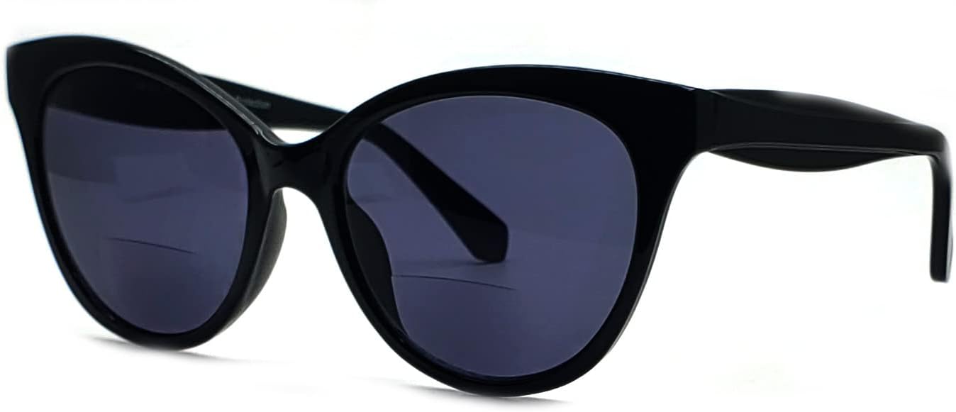 Adison Avenue Gafas De Sol Redondas Bifocales De Lectura Para Ujeres Y Hobres, Bisagra De