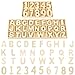 Produktbild jwogngls 180 stück Holzbuchstaben, Natur Buchstaben Holz aus Großbuchstaben A-Z und Nummer 0-9 Zahlen mit Holzkisten, Holzbuchstaben Groß Holzbuchstaben Klein, Scrabble Buchstaben Holz für Schule