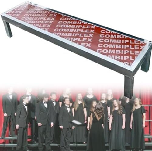 Movable Choir Risers - Heavy-Duty Step Platform for Large Events, Parties & Performances - Easy Assembly, Portable, Sturdy & High Weight Capacity Design