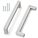 Probrico-Stainless-Steel-Kitchen-Cabinet-Square-Handles-Brushed-Nickel-5-in-Holes-Centers-55-in-Total-Length-10-Pack