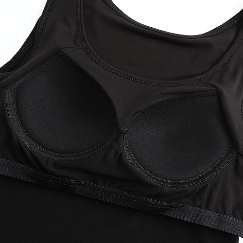 Image of Womens Modal Built-in Bra Padded Camisole Yoga Tanks Tops