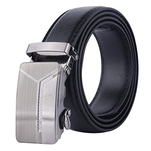 Men's Genuine Leather Dress Belts Made with Premium Quality - Classic and Fashion Design for Work Business and Casual (C)