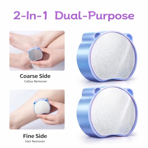 Magic Crystal Hair Eraser, Suitable for Men and Women Painless Exfoliating Crystal Hair Removal Tool, Magic Crystal Hair Remover for Legs and Back of Arms (Pink)