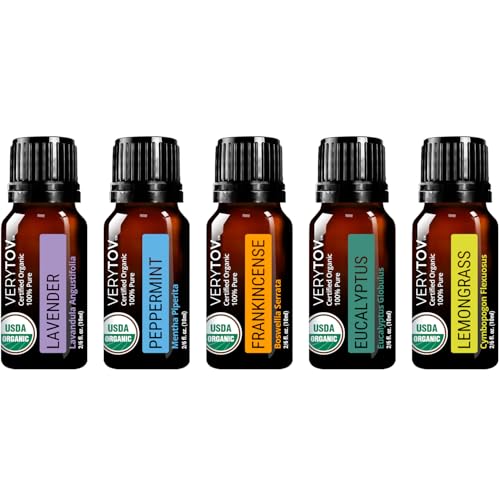 Premium USDA Organic Essential Oils Set