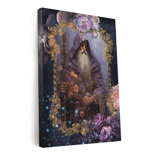 CanvasWis Romantic Dark Wizards Printed Canvas Wall Art