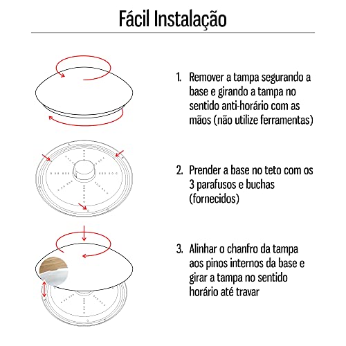 Painel Dome Led Plafon Smart Inteligente 30W RGBWA Bluetooth Redondo Sobrepor Ledo