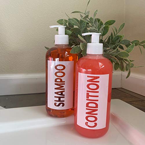 image for AylaMae Modern Refillable Shampoo and Conditioner Dispensers 500ml / 1