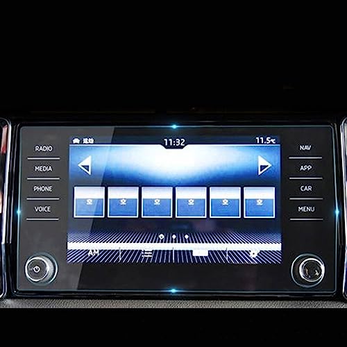 Verre trempé Skoda Kodiaq Bolero 8 pouces protection écran GPS anti-rayures 9H