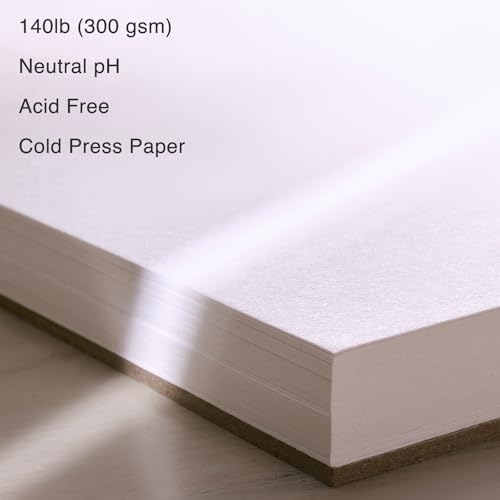 Artisto Watercolor Pads 5.5x8.5”, Pack of 3 (90 Sheets), Spiral Bound, Acid-Free Paper, 140lb (300gsm), Perfect for Most Wet & Dry Media, Ideal for Beginners, Artists & Professionals - Image 4