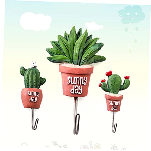 Hoement 5 Pcs Stainless Steel S Hooks Decoration Hooks Hook Up Sticky Hook Stainless Steel Hook Hanging Hook Wall Hooks Set Small Potted Plants Hooks For Key Chain #TOP6