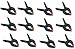 12 Pack Heavy Duty Spring Clamps, 4.5" Plastic Muslin Clamps (4")