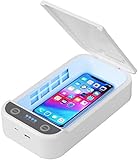 IFLOVE UVC Phone Sanitizer Smartphone Sterilizer, Portable Cell Phone Cleaner UV Light Disinfection Box with Aroma Function for Makeup Tools, Glasses, Watch, Masks, Keys