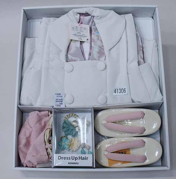 七五三 三歳 女児 被布着物セット 6点セット KOHARU くすみピンク 七五三 三歳 女児 被布着物セット 6点セット KOHARU くすみピンク 高級