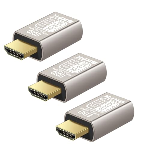 Lot de 3 prises factices HDMI 4K émulateur EDID 120Hz pour écran virtuel sans tête