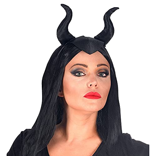 Widmann 00310 - Malefizia Headband, Black, Hat, Headpiece, Accessory, Carnival, Theme Party, Halloween - Image 4