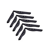 Anti Fog Nose Bridge Strip - 5 Pack Washable Reusable Silicone Nose Bridge Pad Face Inner Support Frame Prevent Eyeglasses from Fogging Bracket (Black)