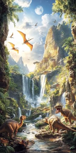Diamond Painting Adulte Grand Format Anti-Stress Dinosaures 100x200
