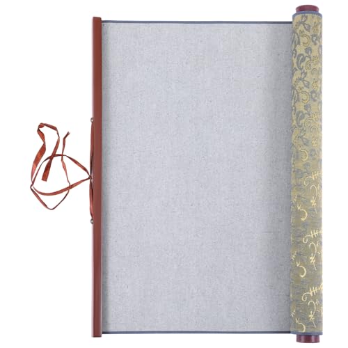 Water Write Cloth Scroll for Chinese Calligraphy Practice, Reusable Calligraphy Cloth, Water Drawing Writing Clothes, No Ink or Paper Waste, Professional Water-Drawing Mat for Beginners Practicing