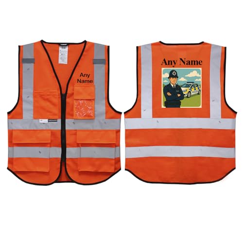 Gilet de securite Salzmann policier avec bande reflechissante 3M