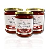 Marano's Small Batch Premium Pasta Sauce, Marinara, 15.5 oz. (Pack of 3) - No Added Sugar, Water, Paste - Gluten Free, Non-GMO, Paleo/Keto Friendly, Made with 100% Italian Tomatoes