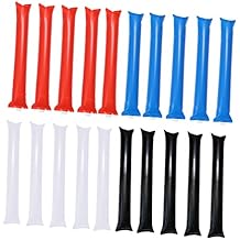 48pcs Inflatable Cheering Sticks for Sports Events Concerts Parties Thickened Design and for Team Spirit and Celebration