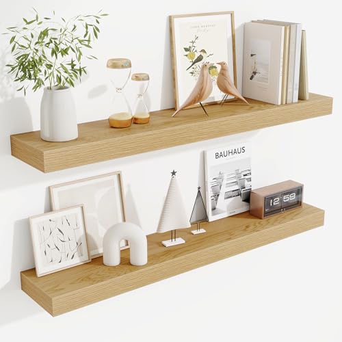 Fun Memories Floating Shelves for Room Wall, 36 Inch Long