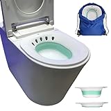 Bwelcam Baño de asiento plegable para inodoro, bidé, lavabo de asiento...