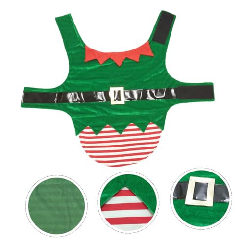 Disfraz de Duende para Perro XL, Abrigo Navideño Verde miniatura 4