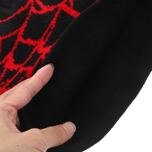Gorros de invierno gruesos térmicos BESTYASH con estampado de telaraña 3